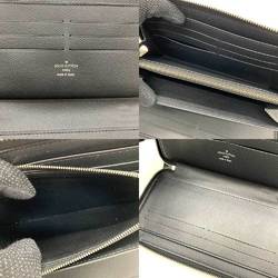 Louis Vuitton Wallet Zippy Organizer NM Ardoise Black Long Round Zip Men's Taiga Leather M30056 LOUISVUITTON