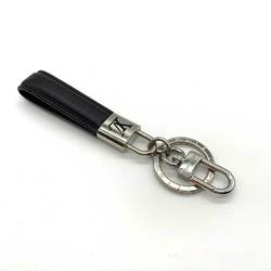 Louis Vuitton Accessories Dragonne LV Padlock Black x Silver Color Keychain Key Ring Strap Men's Metal Leather M00745 LOUISVUITTON