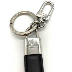 Louis Vuitton Accessories Dragonne LV Padlock Black x Silver Color Keychain Key Ring Strap Men's Metal Leather M00745 LOUISVUITTON