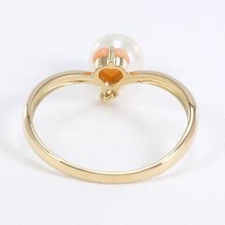 Seiko Jewelry K18YG Ring Size 12.5 Pearl Approx. 6mm Coral Total Weight 1.9g