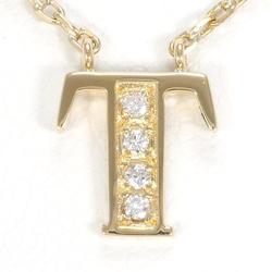Seiko Jewelry K18YG Necklace Diamond Total Weight Approx. 2.3g 39cm