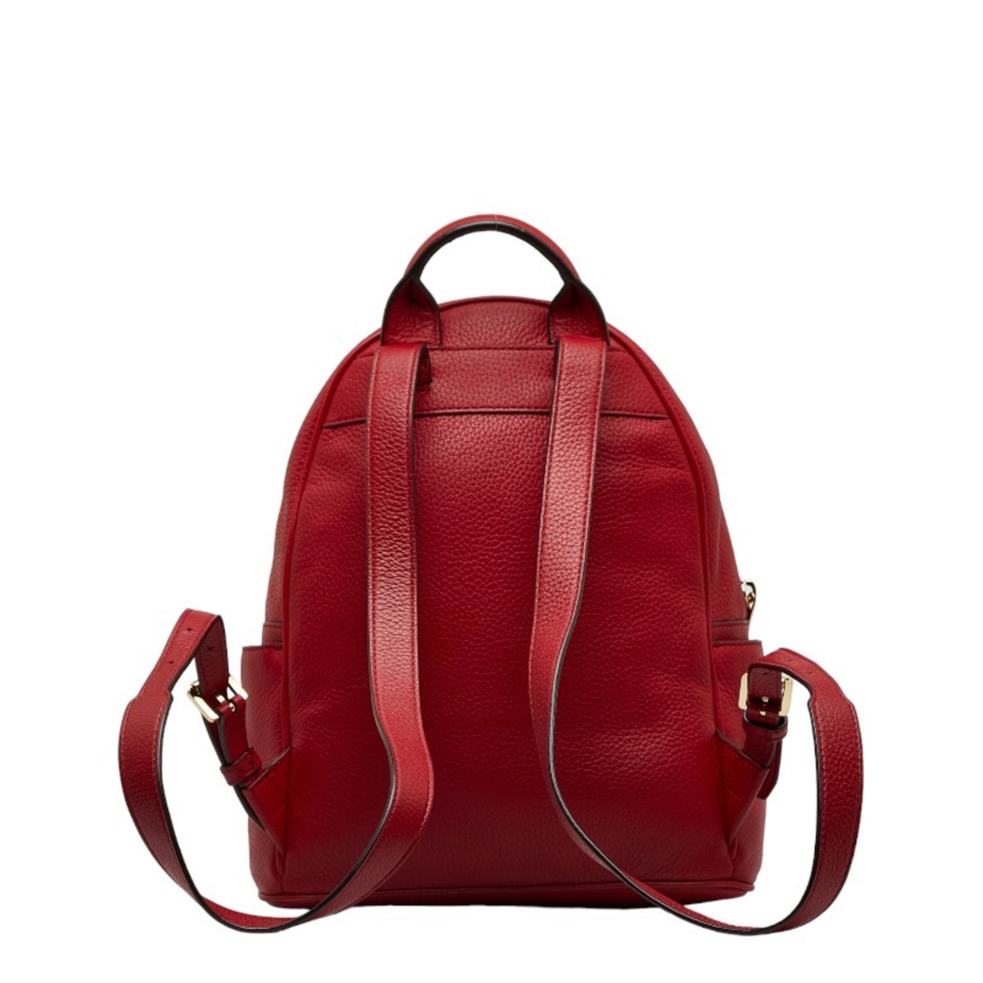 Michael Kors Studded Backpack/Daypack Red Leather Women's