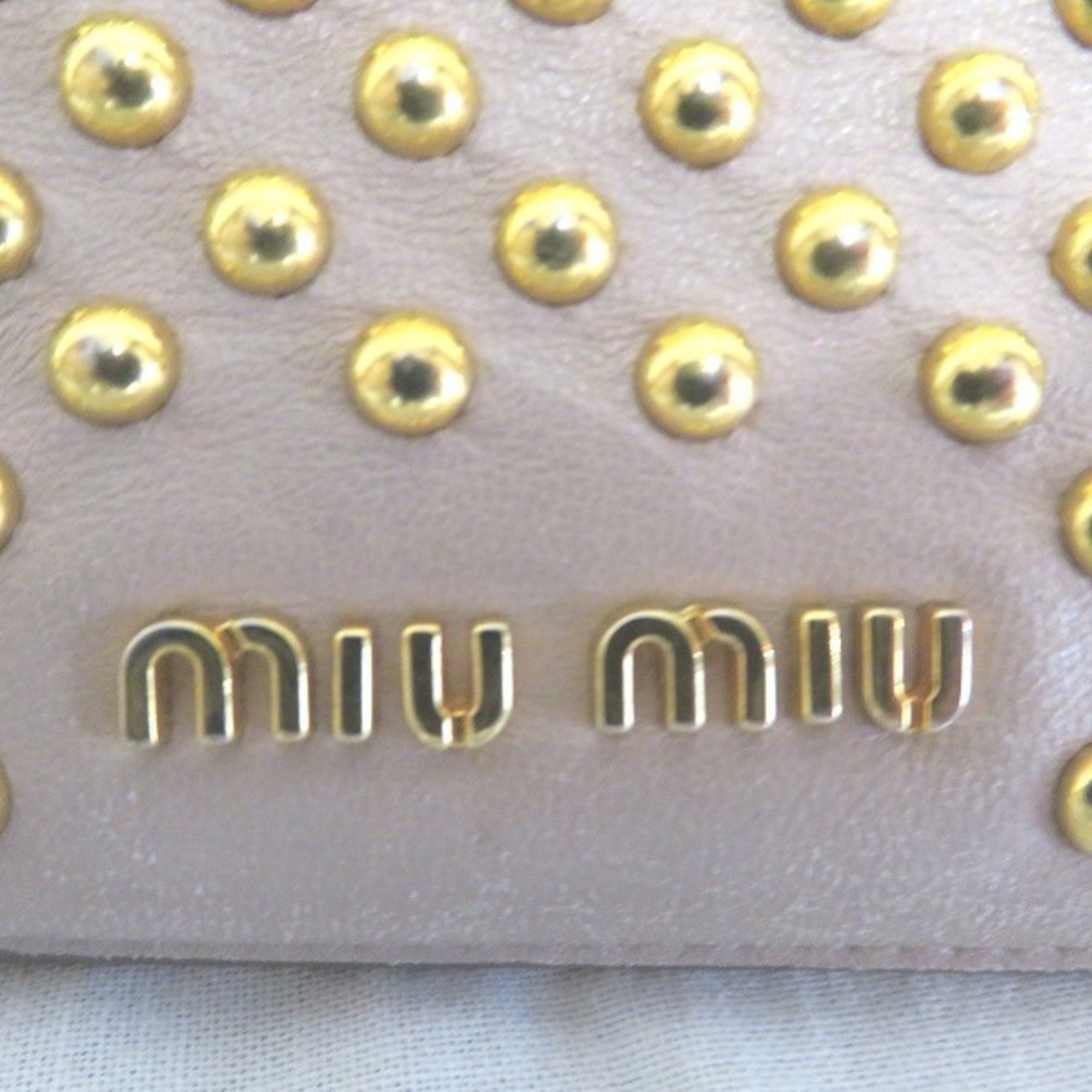 Miu Miu Miu Pink Leather Brand Accessories iPad Case Unisex