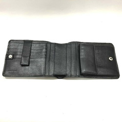 Salvatore Ferragamo Ferragamo 5008 Leather Black Neck Strap Wallet Bifold Unisex