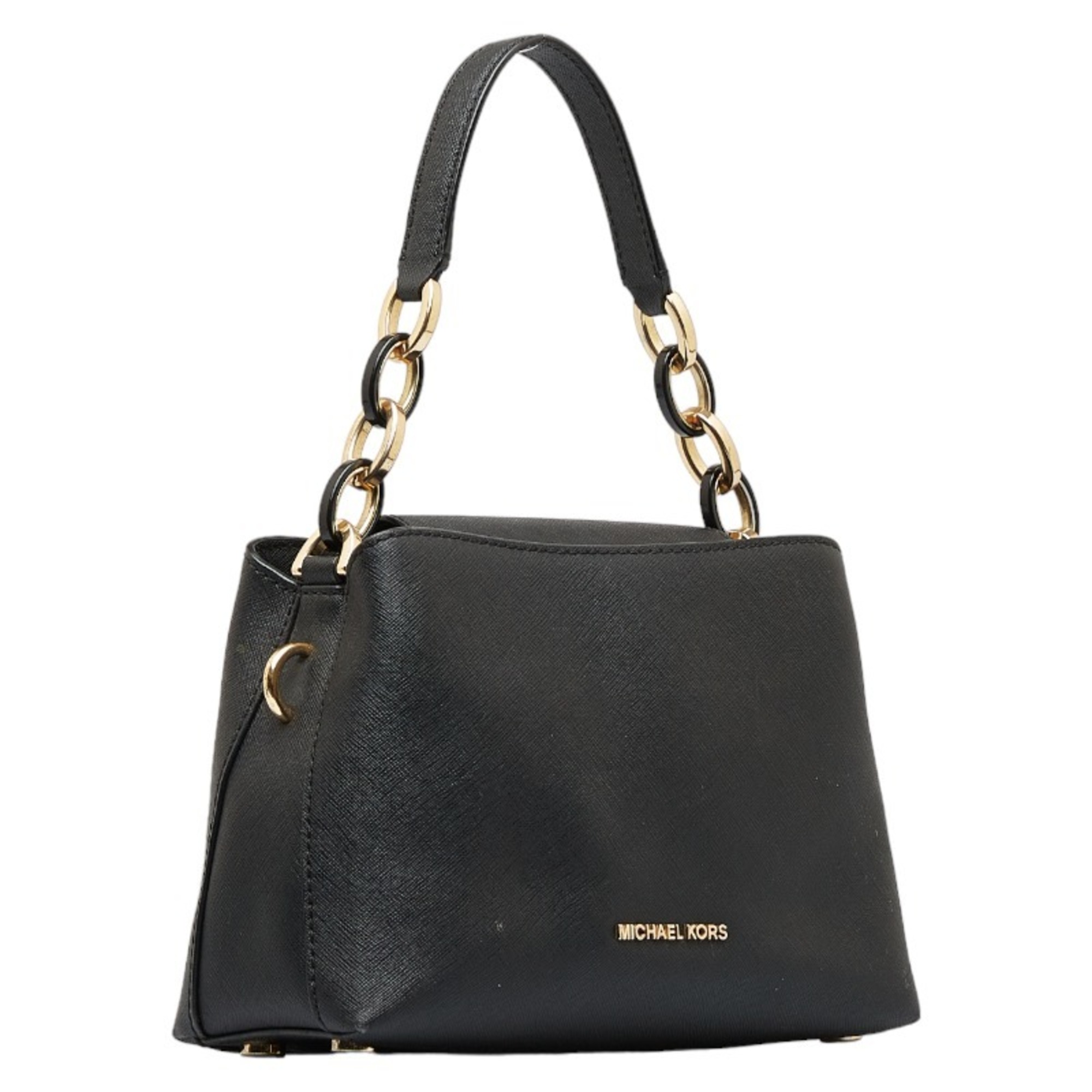 Michael Kors Handbag Shoulder Bag Black Leather Women's