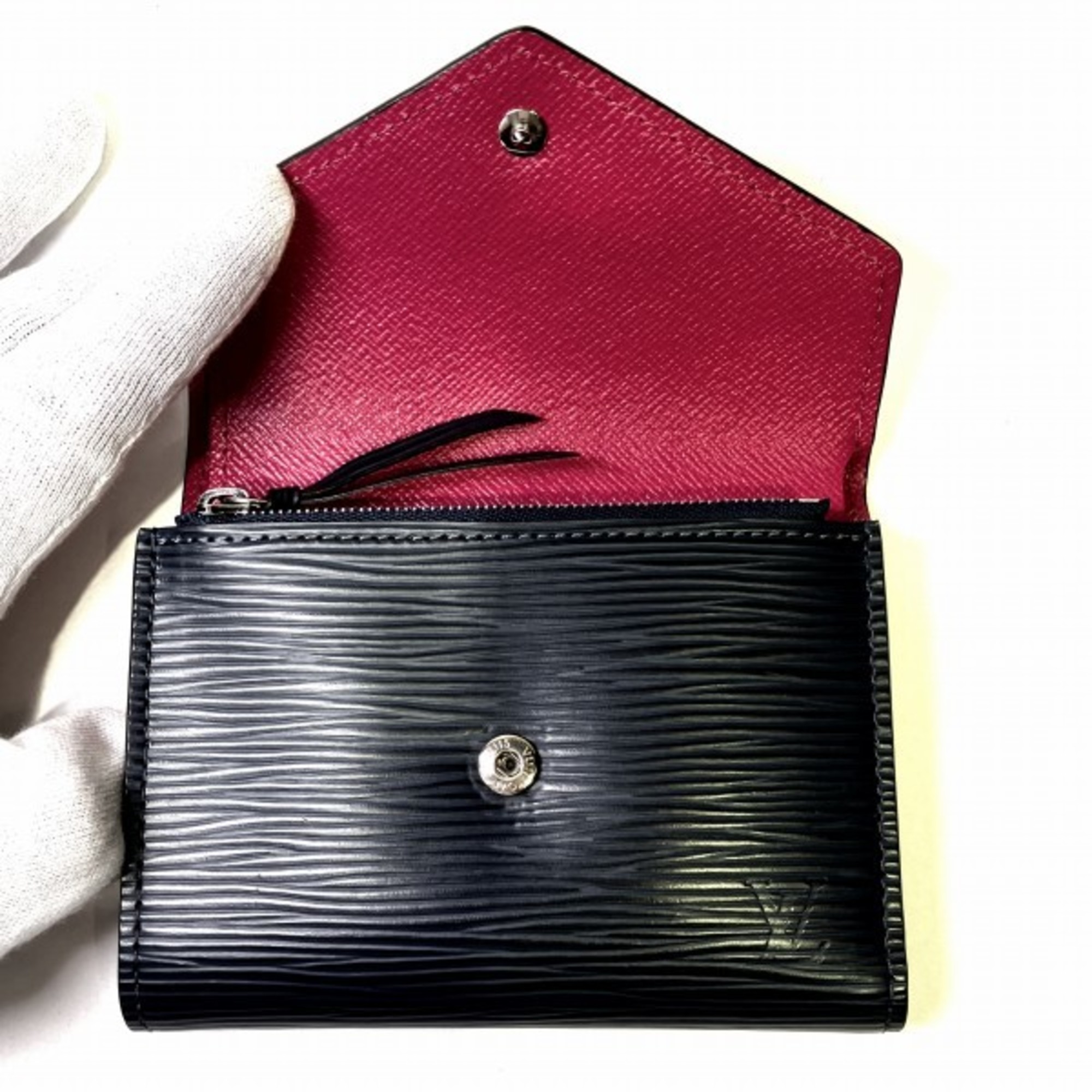 Louis Vuitton Epi Portefeuille Victorine M62204 Trifold Wallet Women's
