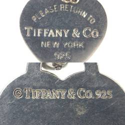 Tiffany&Co. Tiffany Return Toe Shell Silver Double Heart Tag Necklace 40.5cm 7.3g