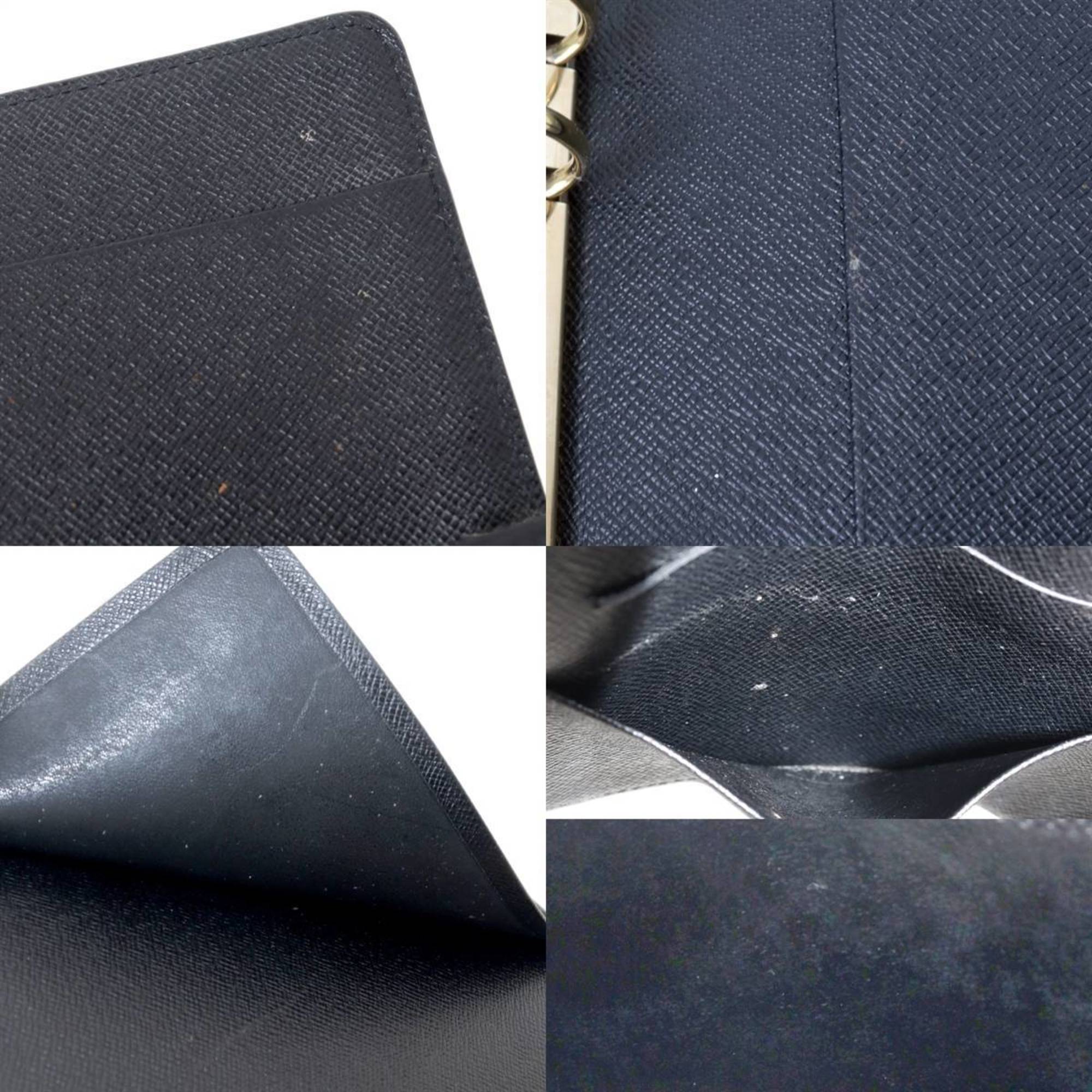 LOUIS VUITTON Agenda MM Notebook Cover Epi Noir R20042