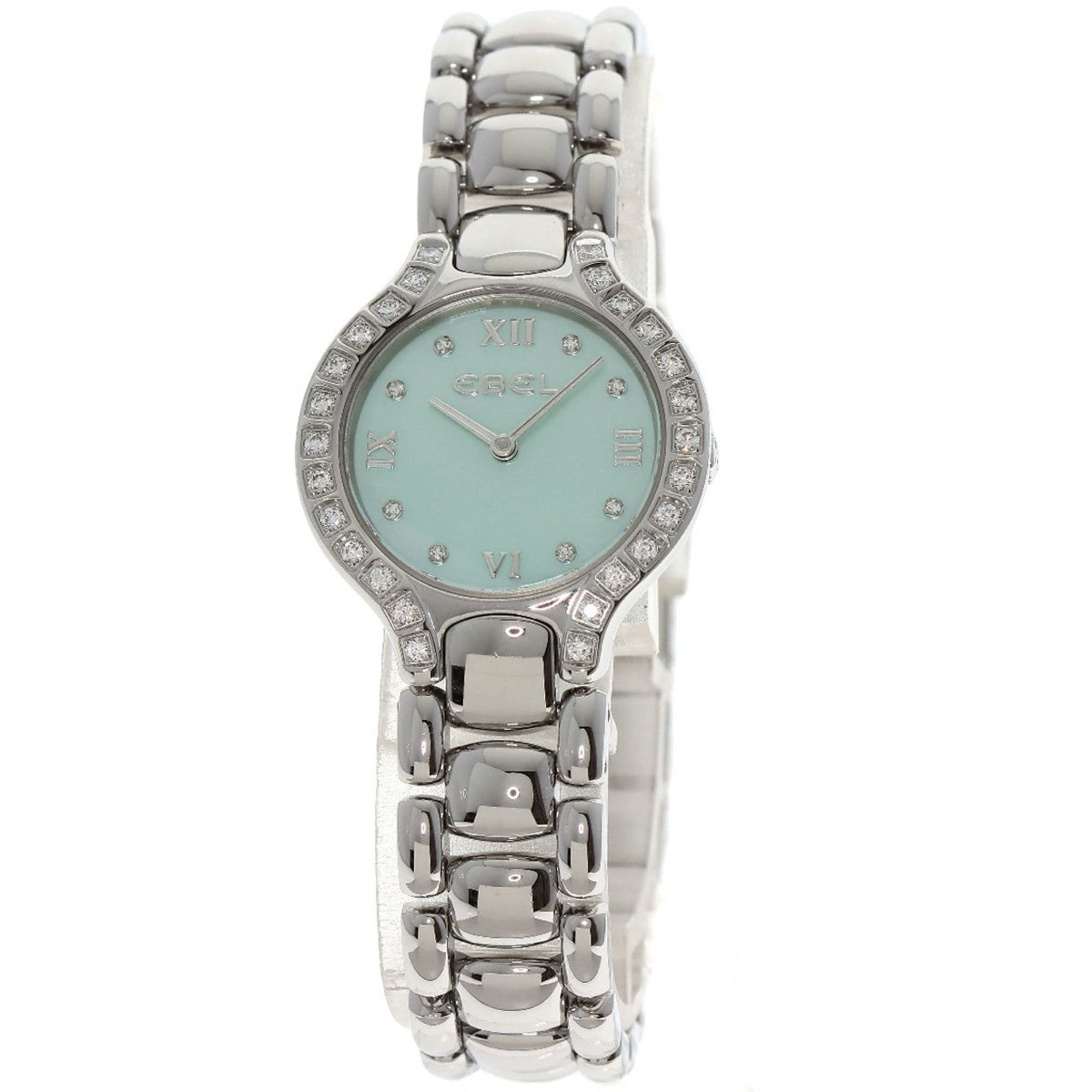 Ebel Beluga 8P Diamond Watch Stainless Steel/SS/Diamond Ladies EBEL