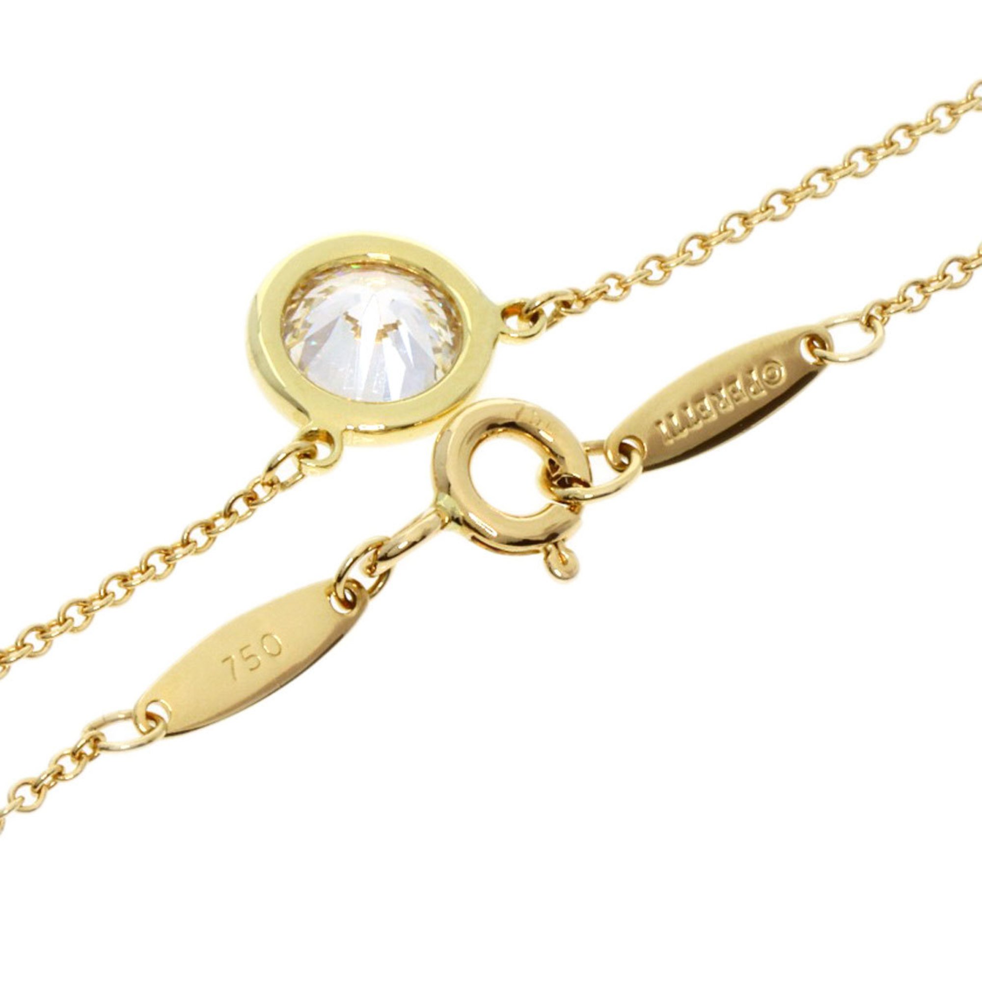 Tiffany Vis the Yard Diamond Necklace K18 Yellow Gold Women's TIFFANY&Co.