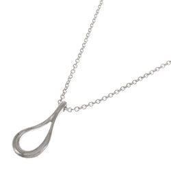 Tiffany Open Teardrop Necklace Silver Women's TIFFANY&Co.