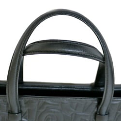 Salvatore Ferragamo Handbag Leather Black Ladies