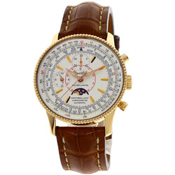 Breitling H21340 Montbrillant Moon Phase Day Limited 100 Watch K18 Pink Gold/Leather Men's BREITLING