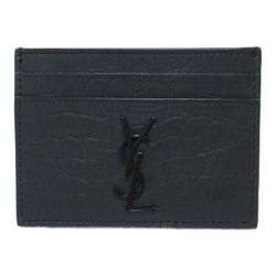 YVES SAINT LAURENT Card Case Black leather 485631