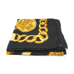 CHANEL scarf Black silk