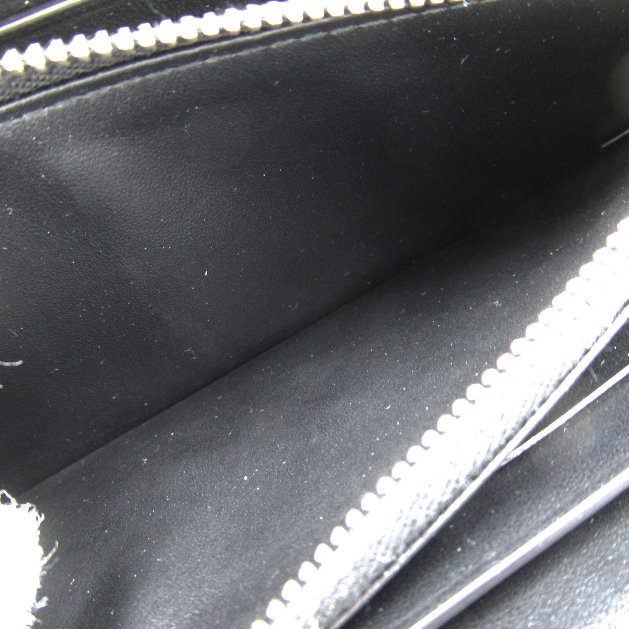 BOTTEGA VENETA Round long wallet Brown Black leather 639856-VCPQ7/2138