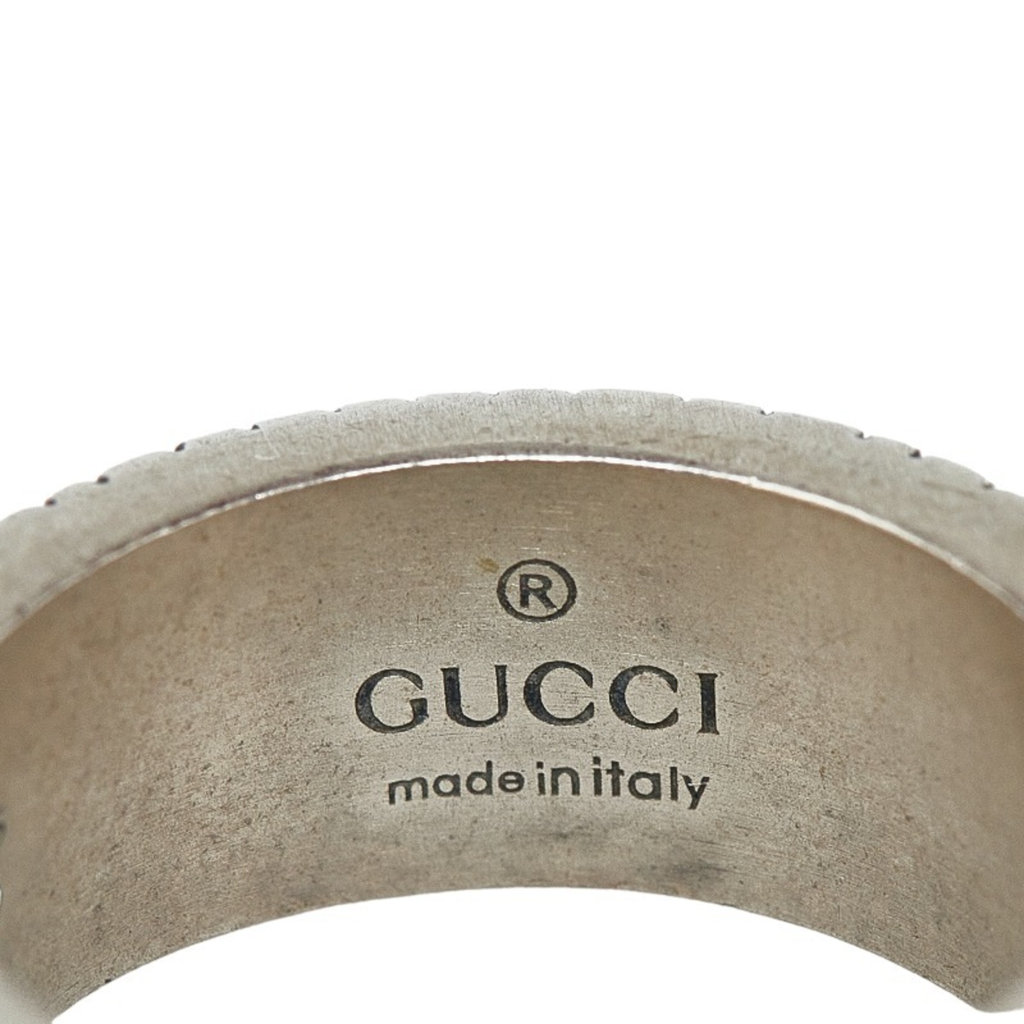 Gucci Double G Silver Ring SV925 Men's GUCCI