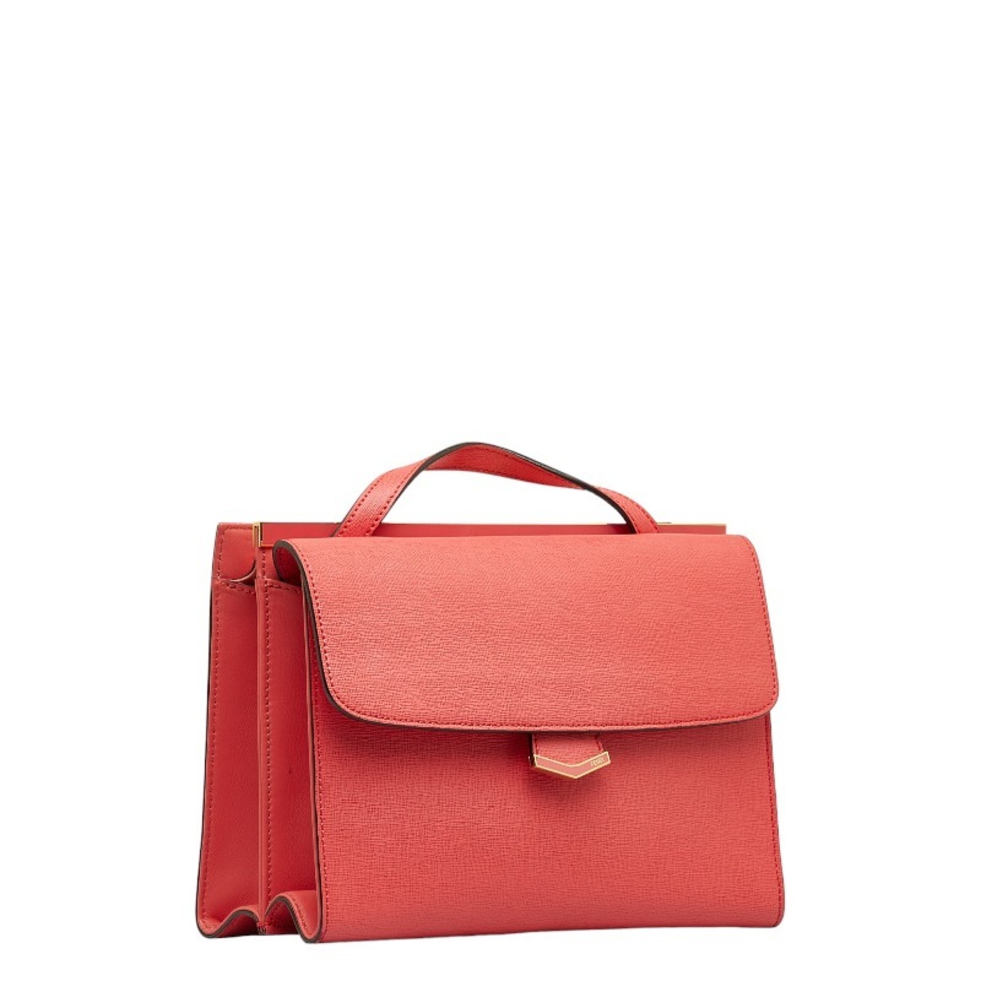 FENDI handbag shoulder bag pink leather ladies