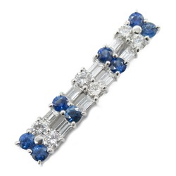 JEWELRY sapphire diamond top Pendant top Blue Clear Pt900Platinum sapphire Blue Clear