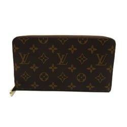 LOUIS VUITTON Zippy Organizer Round Long Wallet Brown Monogram PVC coated canvas M62581