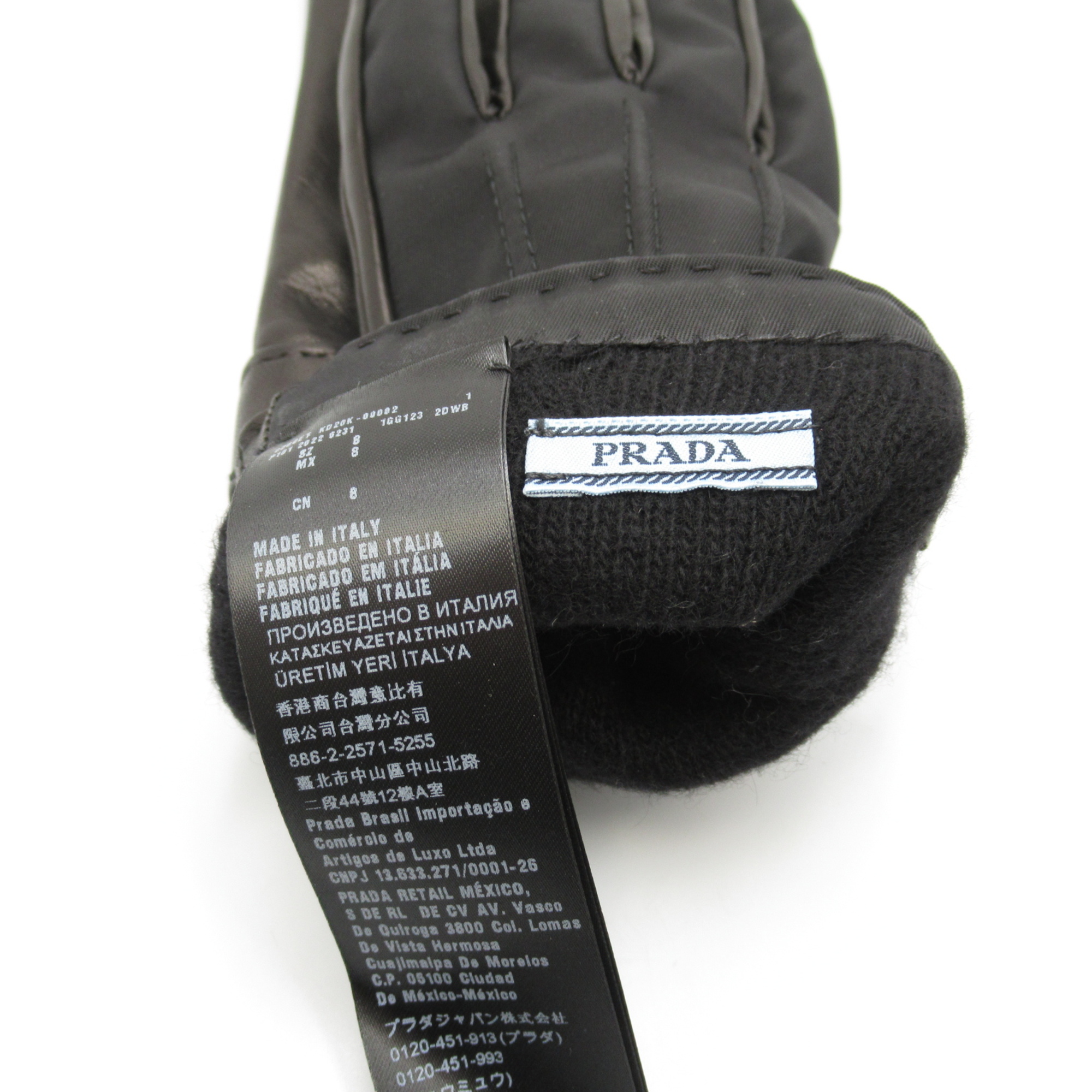 PRADA Gloves gloves Black Nylon 1GG1232DWBF00028
