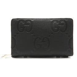 GUCCI Jumbo Document Round Wallet Black leather 751760AABY01000