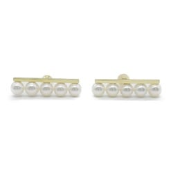 TASAKI Balance Plus Pierced earrings Pierced earrings White  K18 (Yellow Gold) Pearl White