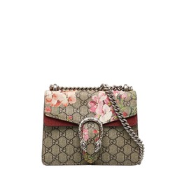 Gucci GG Supreme Blooms Dionysus Chain Shoulder Bag 421970 Beige Pink PVC Suede Women's GUCCI