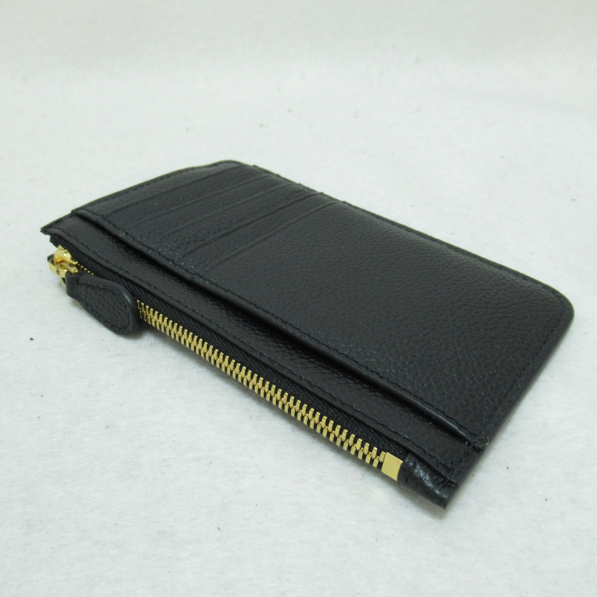 BALENCIAGA Card Case & Key Pouch Black Calfskin (cowhide) 6371301IZIM1090