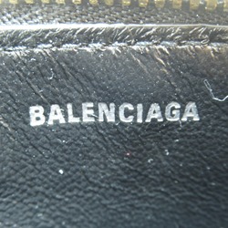 BALENCIAGA Card Case & Key Pouch Black Calfskin (cowhide) 6371301IZIM1090