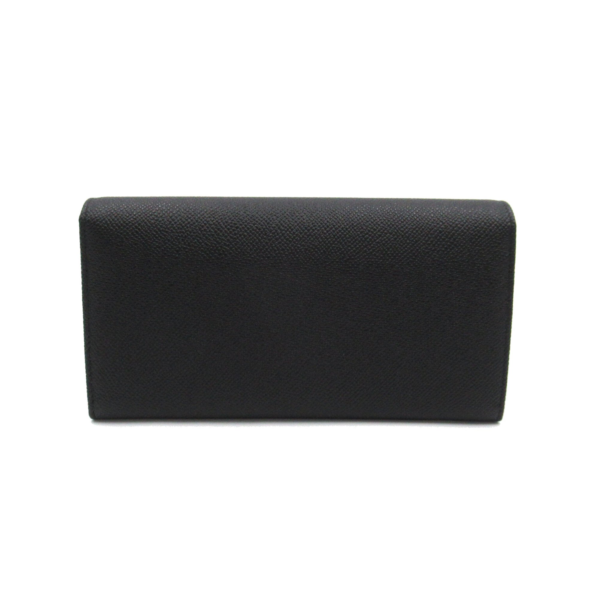 BVLGARI ZIPpurse Black Blue leather 30414