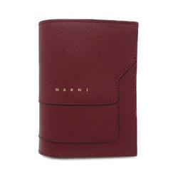 MARNI wallet Bordeaux system Safiano leather PFMOQ14U07LV520