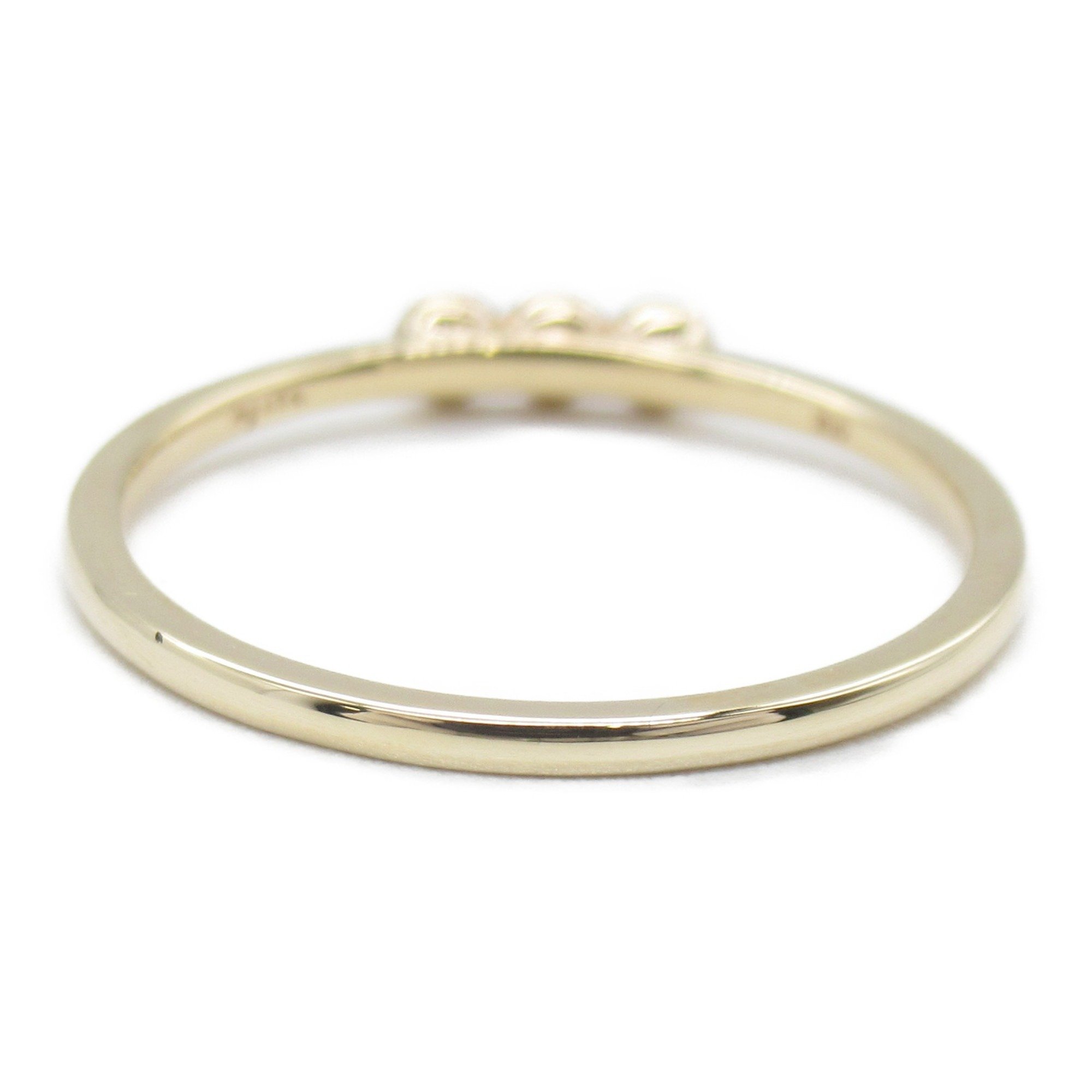 agete Pearl ring Ring White  K10YG/Pearl White