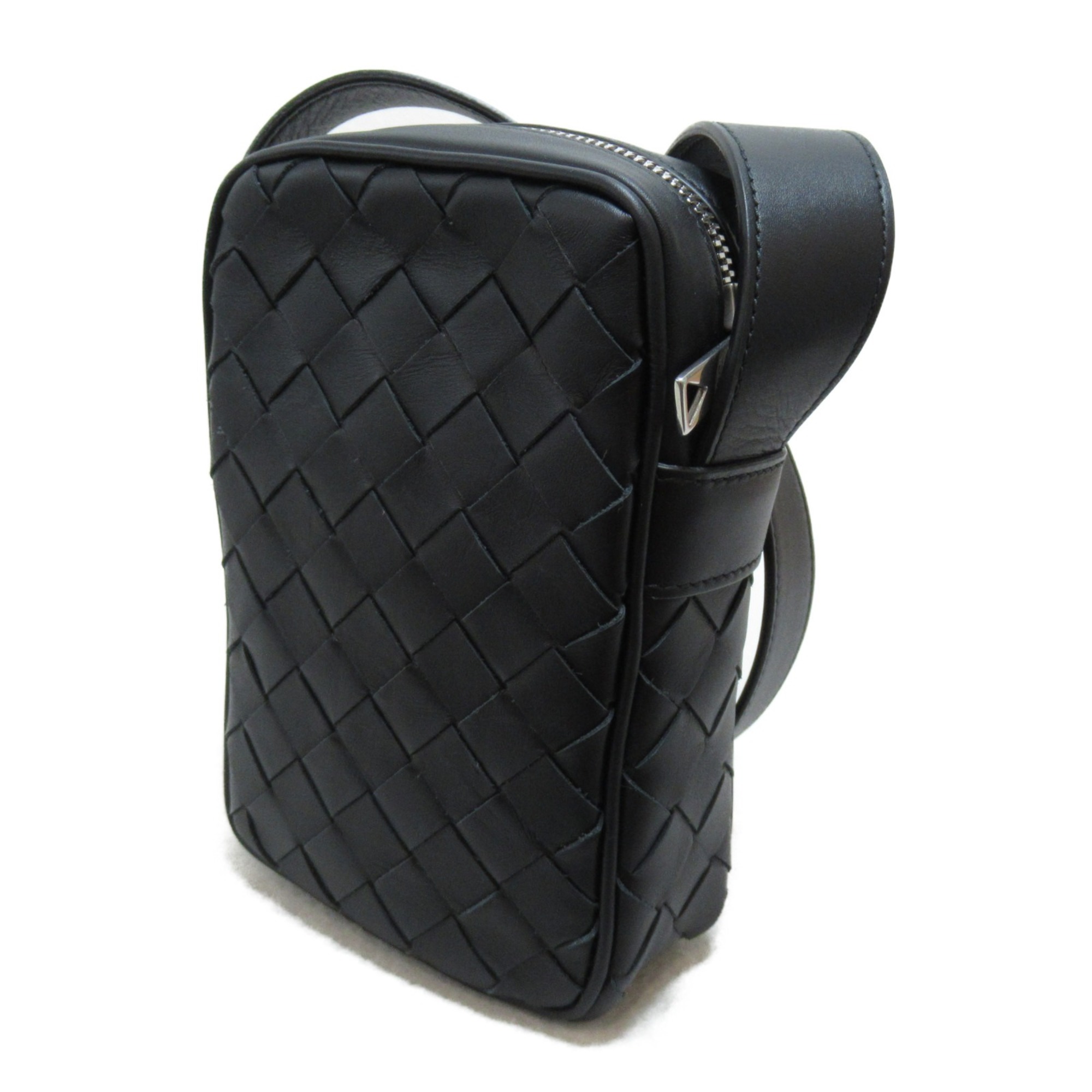 BOTTEGA VENETA Shoulder pouch Black Calfskin (cowhide) 729296VCPQ38803