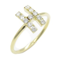 AHKAH Premiere Toile Initial Ring Ring Clear  K18 (Yellow Gold) Clear