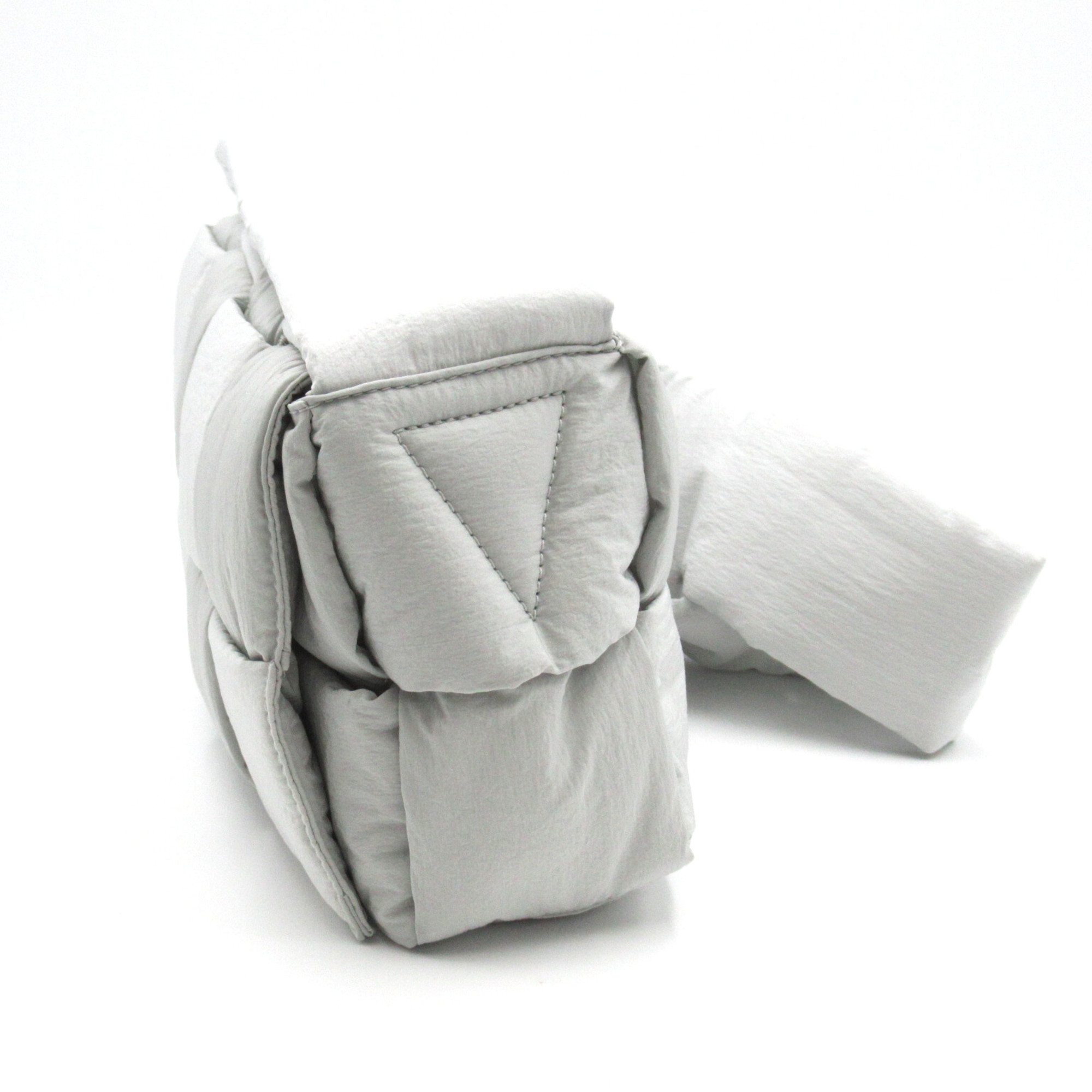 BOTTEGA VENETA Shoulder Bag Gray Nylon 628951VBO819532