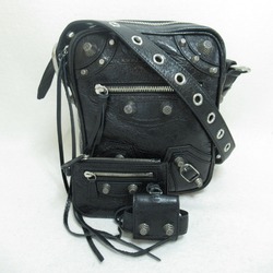 BALENCIAGA Le Cagole Crossbody Bag Shoulder Bag Gray Dark gray Lambskin (sheep leather) 719065210KR1000