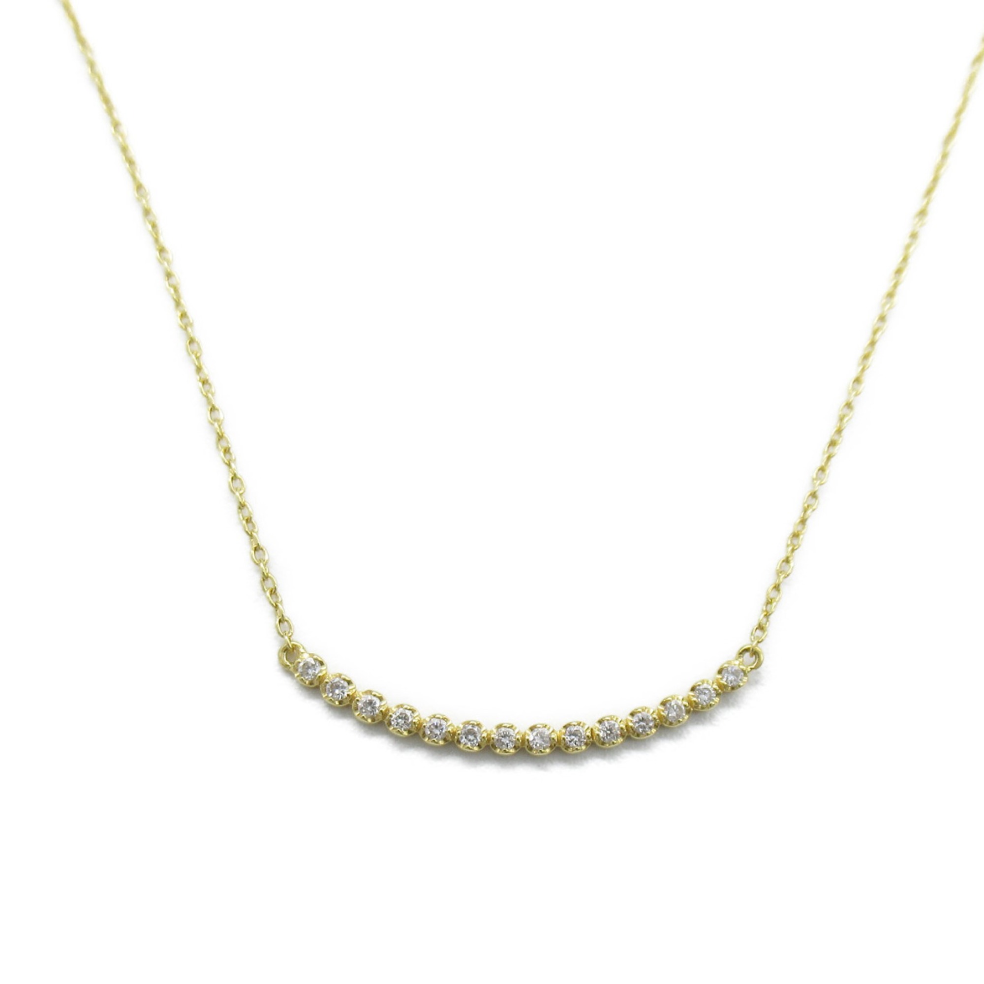 AHKAH Believe You Diamond Necklace Necklace Clear  K18 (Yellow Gold) Clear