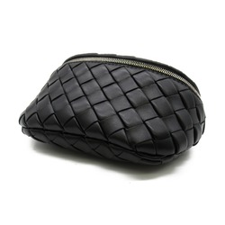 BOTTEGA VENETA Waist bag Body bag Black leather 756282V3BD28803
