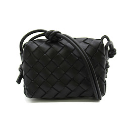 BOTTEGA VENETA Shoulder Bag Black Lambskin (sheep leather) 730832V1G118425