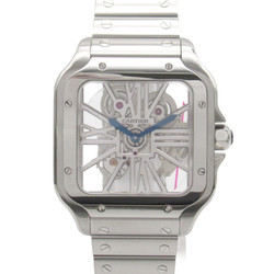 CARTIER Santos de Cartier Skeleton LM Wrist Watch Wrist Watch WHSA0007 Hand Winding Clear skeleton Stainless Steel WHSA0007