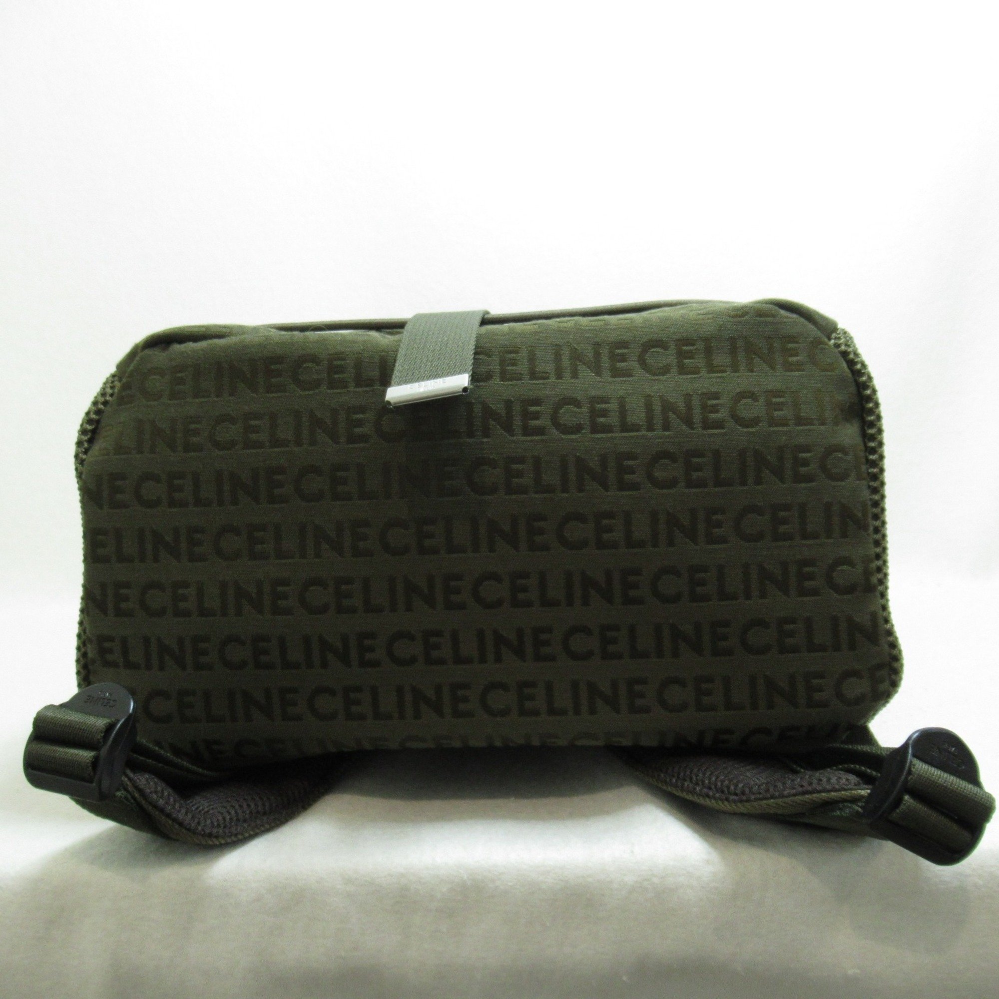 CELINE Medium Tracking Backpack Khaki Nylon 1984615KH