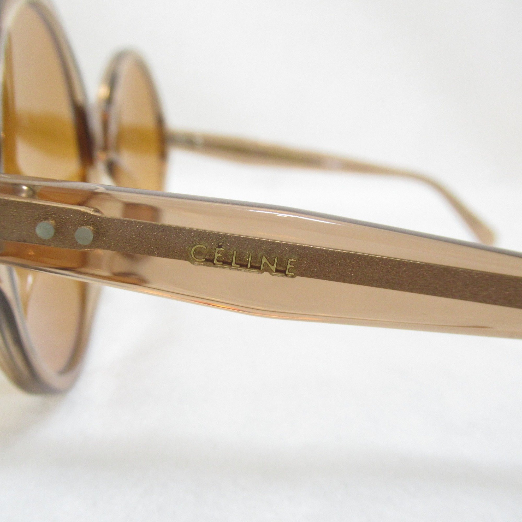 CELINE sunglasses Brown Plastic 40051I 45E