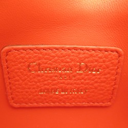 Dior card micro bag Orange leather S2022UWHC37O