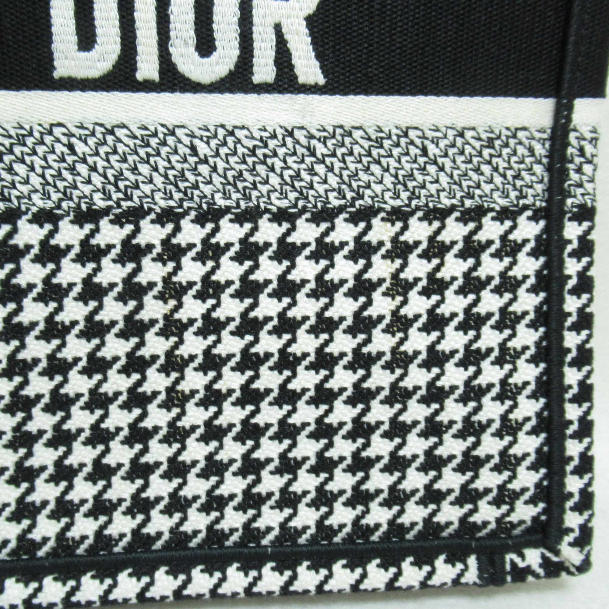 Dior book tote bag Black White canvas M1296ZRPI