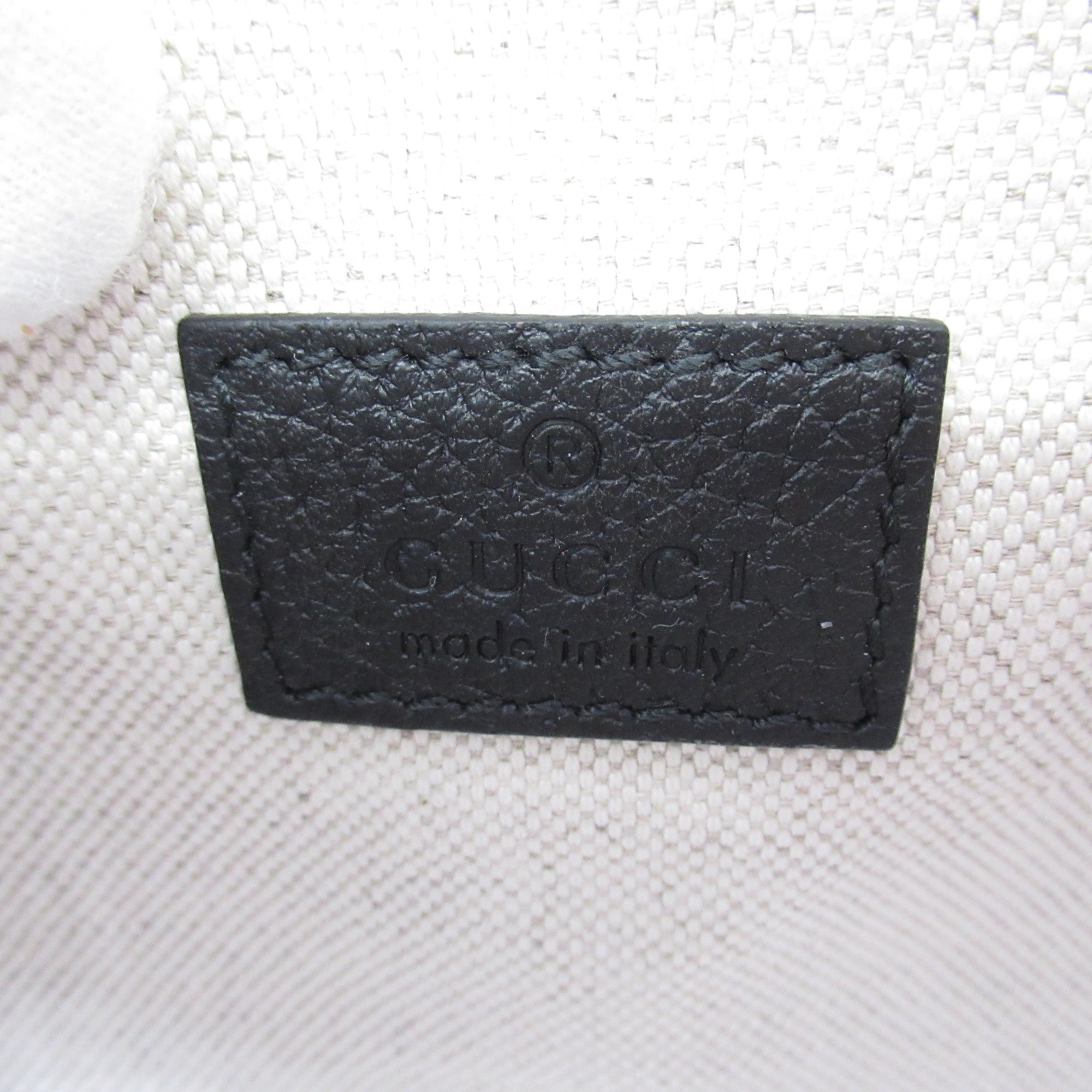 GUCCI GG small belt bag Black leather 658582AABY7100090