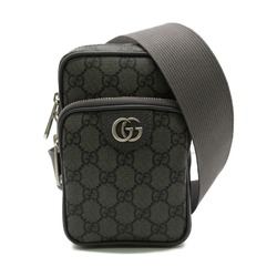 GUCCI Shoulder Bag Gray leather GG Supreme 752565UULHK8576