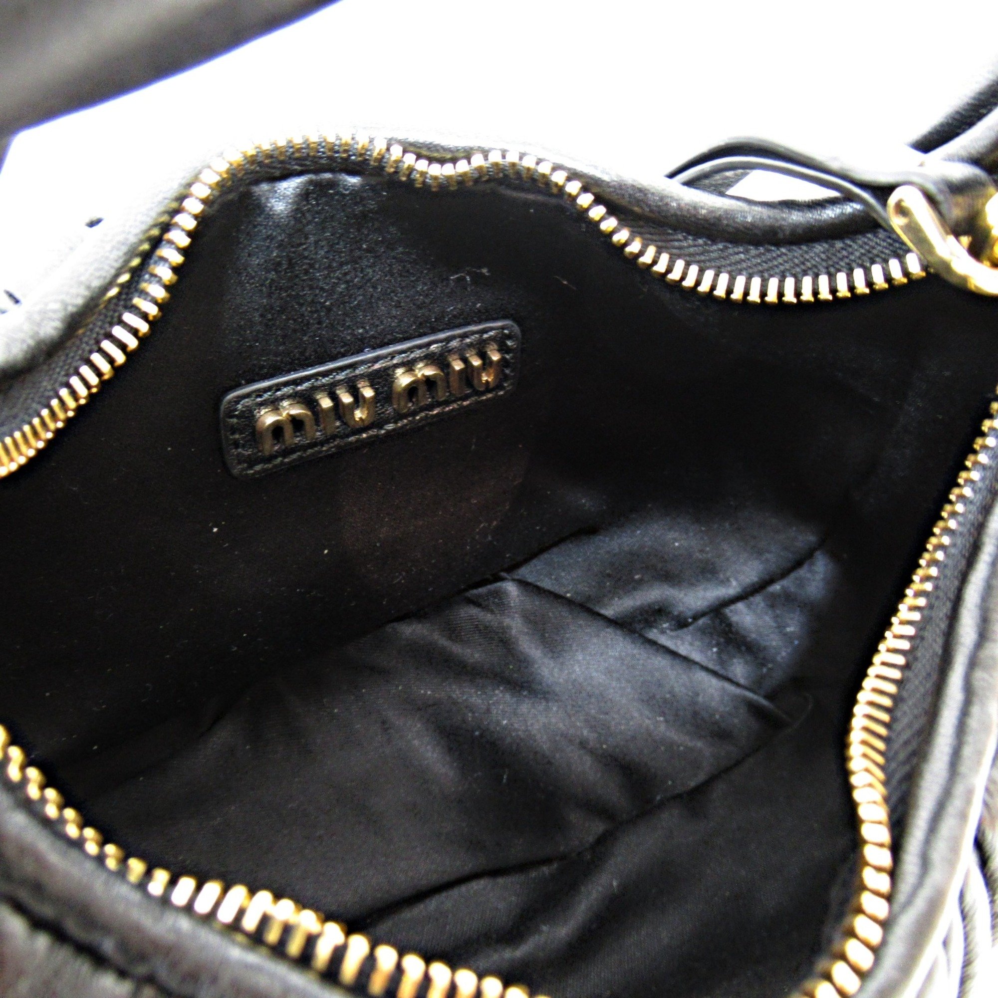 Miu Miu Handbag Shoulder Bag Wonder MatelasseShoulder Bag Black leather 5BP078N88F0002