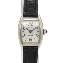 FRANCK MULLER Tonneau Carbex Wrist Watch Watch Wrist Watch 2500QZ Quartz Silver  K18WG(WhiteGold) Leather belt 2500QZ