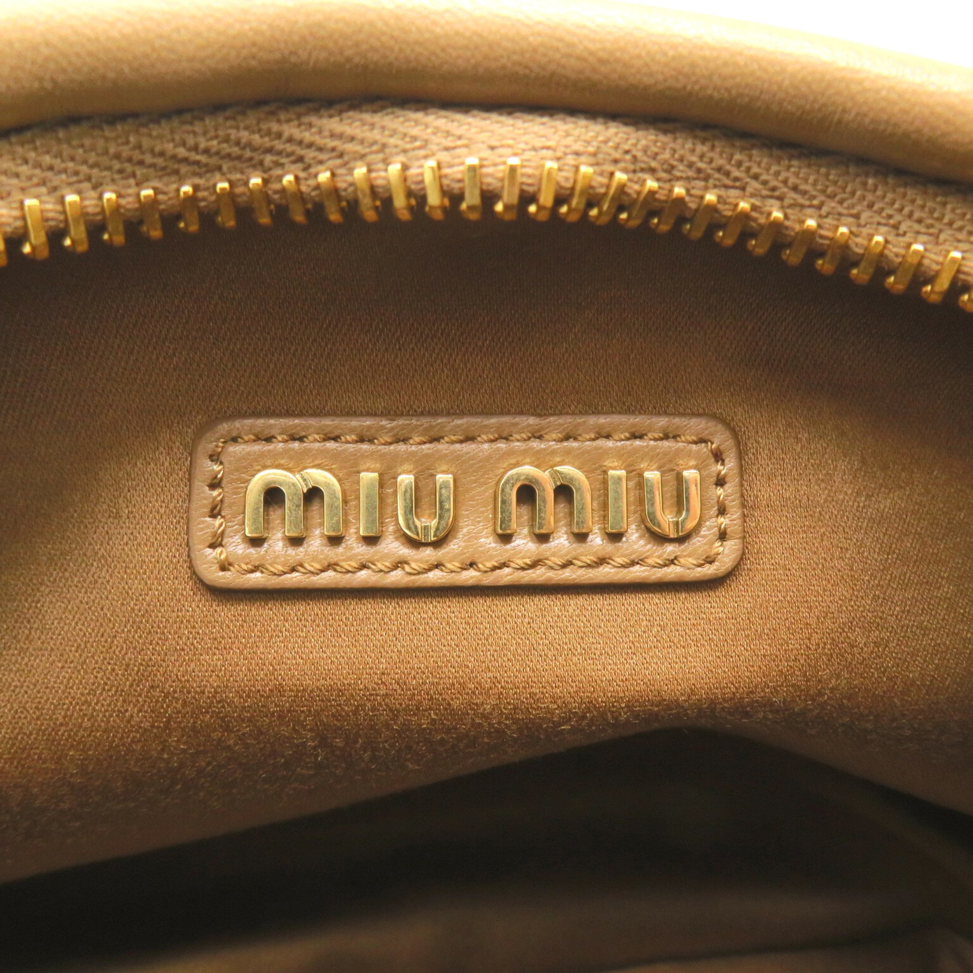 Miu Miu Materasse handbag Brown CARAMEL leather 5BC153N88F098L